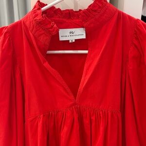 Never A Wallflower Red Women's Blouse